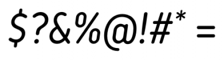 Korb Italic Font OTHER CHARS