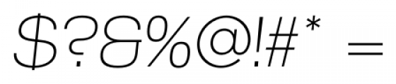 Korbin Light Italic Font OTHER CHARS