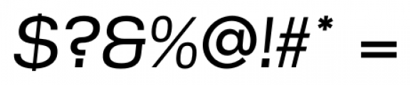 Korbin Medium Italic Font OTHER CHARS