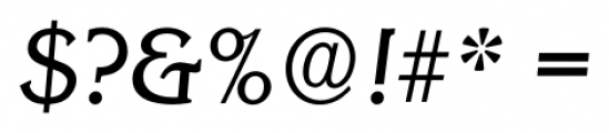 Korinth Serial Italic Font OTHER CHARS