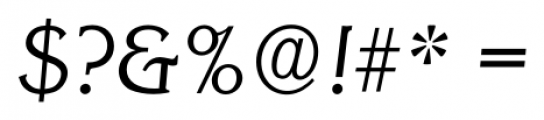 Korinth Serial Light Italic Font OTHER CHARS