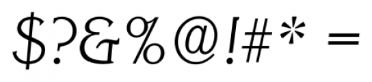 Korinth Serial Xlight Italic Font OTHER CHARS