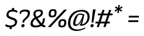 Korpo Sans Italic Font OTHER CHARS