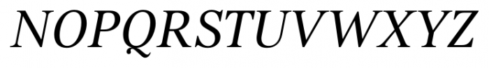 Kostic Serif Italic Font UPPERCASE