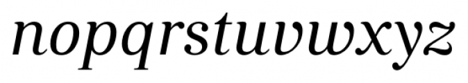 Kostic Serif Italic Font LOWERCASE