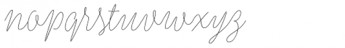 Kobold Script Thin Font LOWERCASE