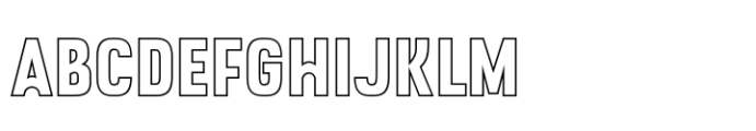 Kobra Outline Font UPPERCASE