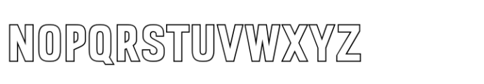Kobra Outline Font UPPERCASE