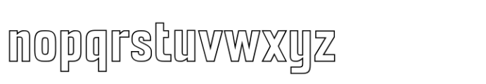 Kobra Outline Font LOWERCASE