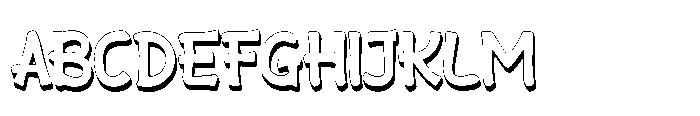 Koenci Omah Extrude Font UPPERCASE