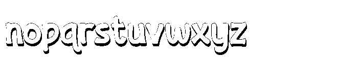 Koenci Omah Extrude Font LOWERCASE
