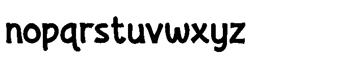 Koenci Omah Regular Font LOWERCASE