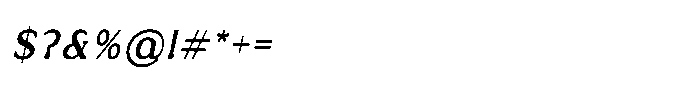 Kofdoh Bold italic Font OTHER CHARS