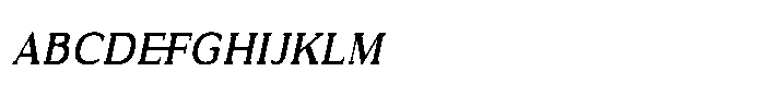 Kofdoh Bold italic Font UPPERCASE