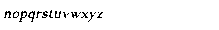 Kofdoh Bold italic Font LOWERCASE