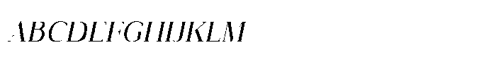 Kofdoh italic Font UPPERCASE