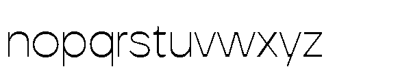 Koft Arabic Extralight Font LOWERCASE