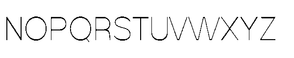 Koft Arabic Thin Font UPPERCASE