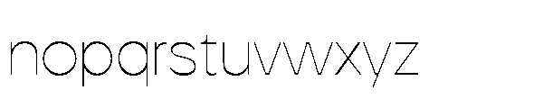 Koft Arabic Thin Font LOWERCASE