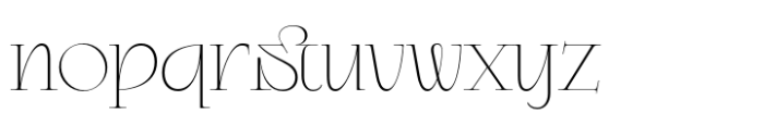 Kogare Thin Font LOWERCASE