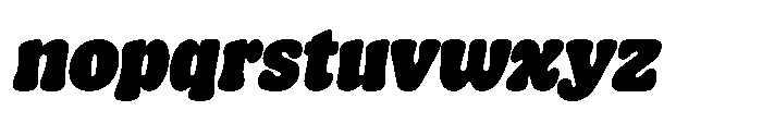 Kogi Black Italic Font LOWERCASE
