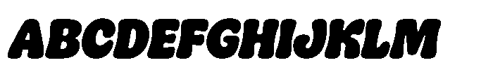 Kogi Extrabold Italic Font UPPERCASE