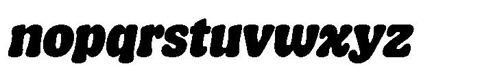Kogi Extrabold Italic Font LOWERCASE