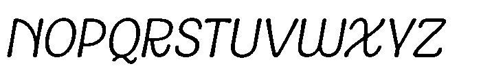 Kogi Extralight Italic Font UPPERCASE