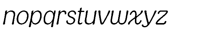 Kogi Extralight Italic Font LOWERCASE