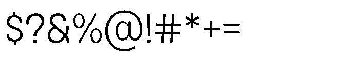 Kogi Extralight Font OTHER CHARS