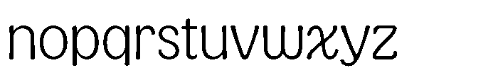 Kogi Extralight Font LOWERCASE