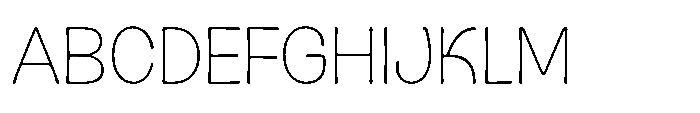 Kogi Thin Font UPPERCASE