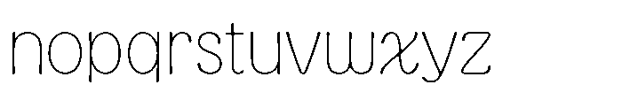 Kogi Thin Font LOWERCASE