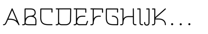 Kohaku Monoline Font UPPERCASE