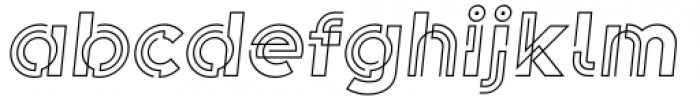 Koi Light Oblique Font LOWERCASE
