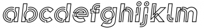 Koi Medium Oblique Font LOWERCASE
