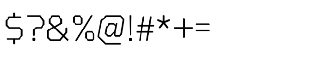 Koji Light Font OTHER CHARS
