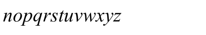 Kokila Italic Font LOWERCASE
