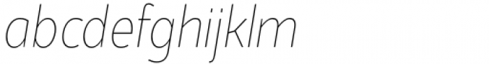 Kolage Thin Italic Font LOWERCASE