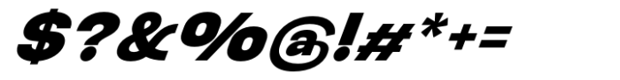 Kolbano Black Italic Font OTHER CHARS