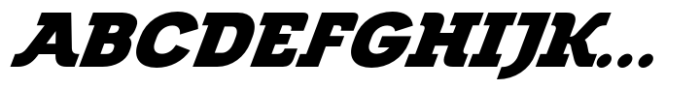 Kolbano Black Italic Font UPPERCASE