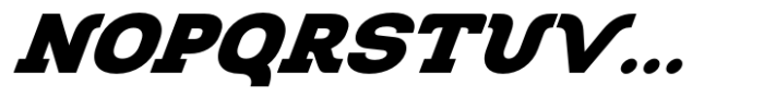 Kolbano Black Italic Font UPPERCASE