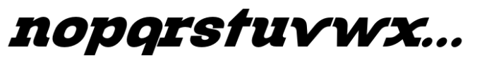 Kolbano Black Italic Font LOWERCASE