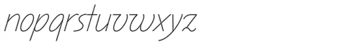 Koliba JY UltraLight Italic Font LOWERCASE
