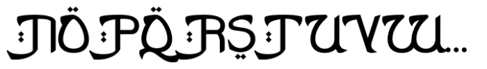 Kolillah Font UPPERCASE