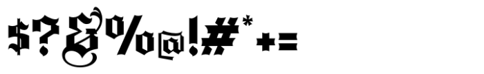 Kolinova Blackletter Regular Font OTHER CHARS