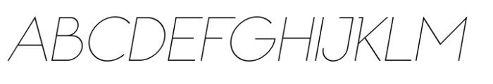 Kolka Thin Italic Font UPPERCASE
