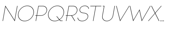 Kolka Thin Italic Font UPPERCASE