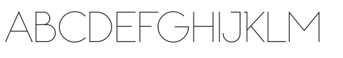 Kolka Thin Font UPPERCASE
