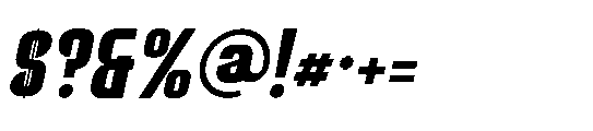Kolone Italic Font OTHER CHARS